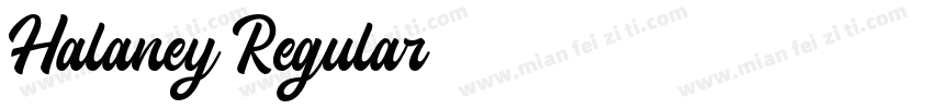 Halaney Regular字体转换